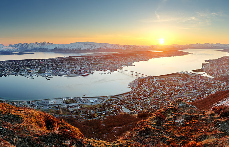 Panorama of Tromsø, northern Norway