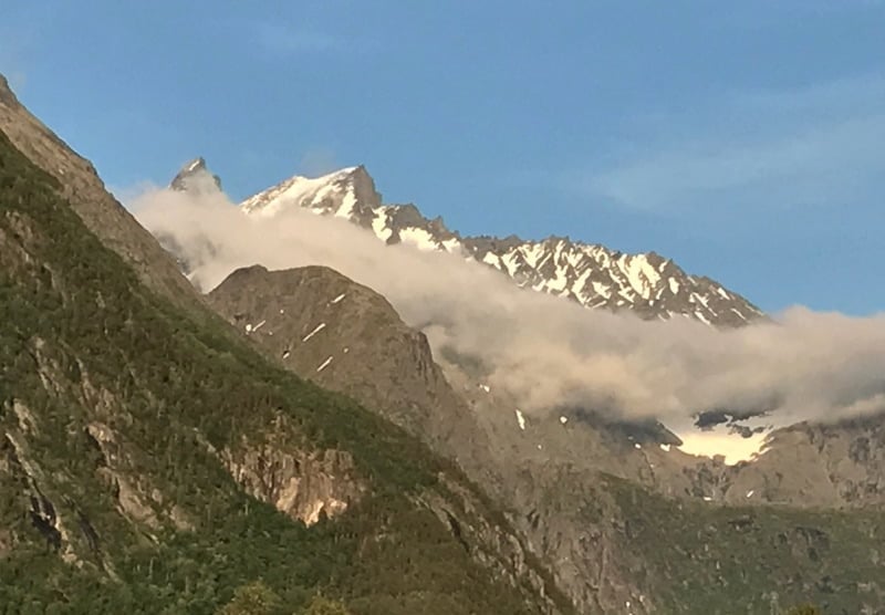 Ragged mountains near Åndalsnes