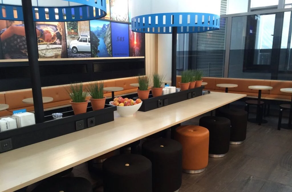 SAS lounge at Trondheim Airport