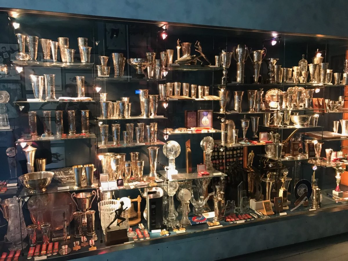 Trophy room at the ski museum