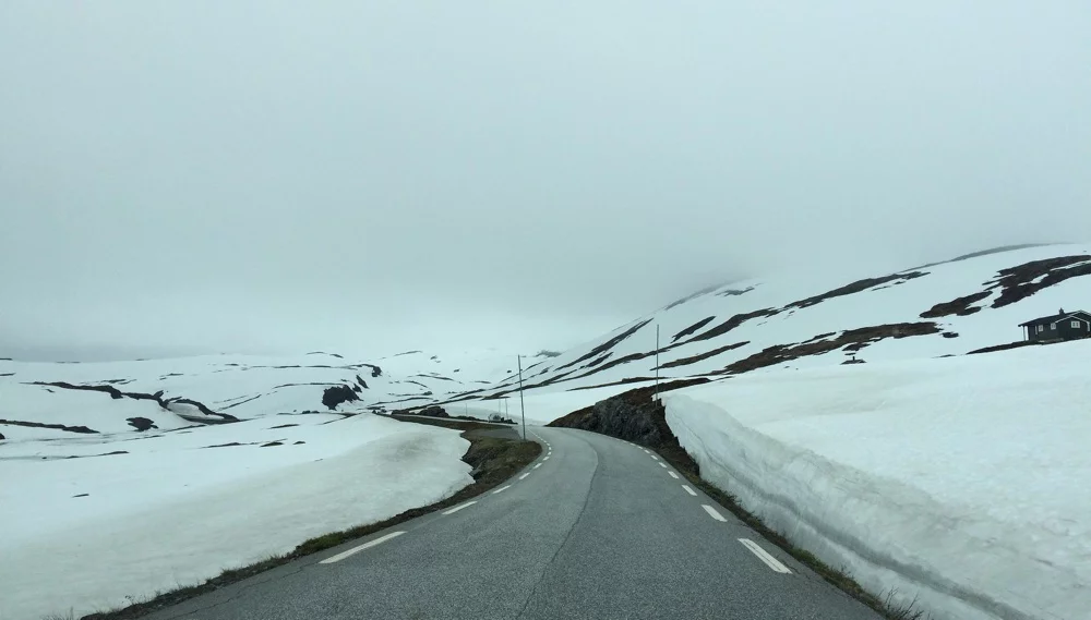 Snow roads in Norway