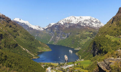 Famous viewpoint of the Geirangerfjord in Norway