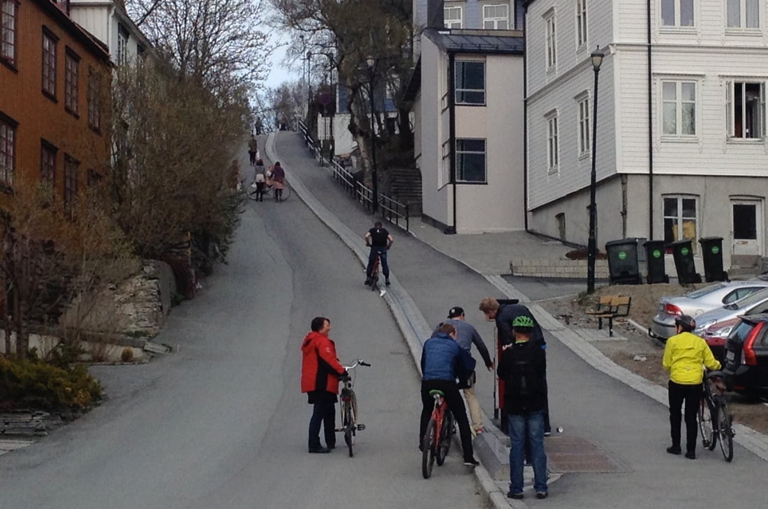 Trondheim bike lift