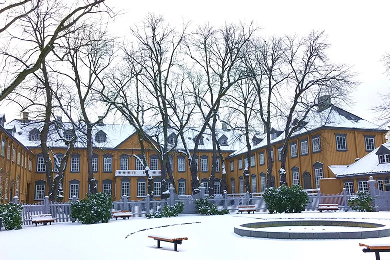 Stiftsgården in Trondheim: The Royal Residence in the snow