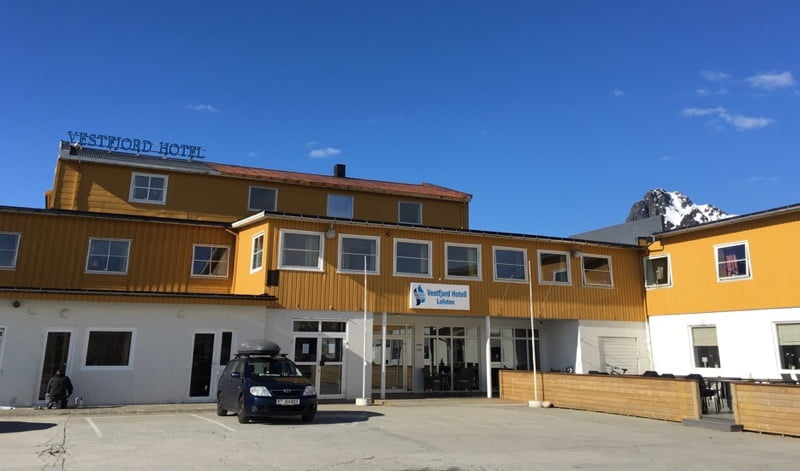 Vestfjord Hotel entrance