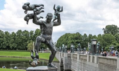 Many of the sculptures feature children