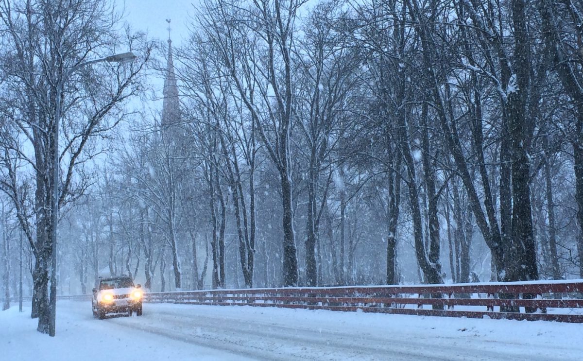 Winter driving in Norway