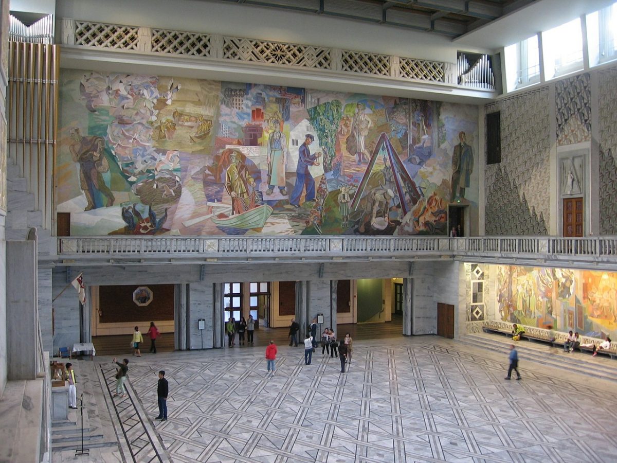 Inside Oslo City Hall