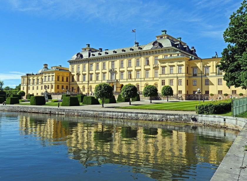 Drottningholm Palace near Stockholm, Sweden.