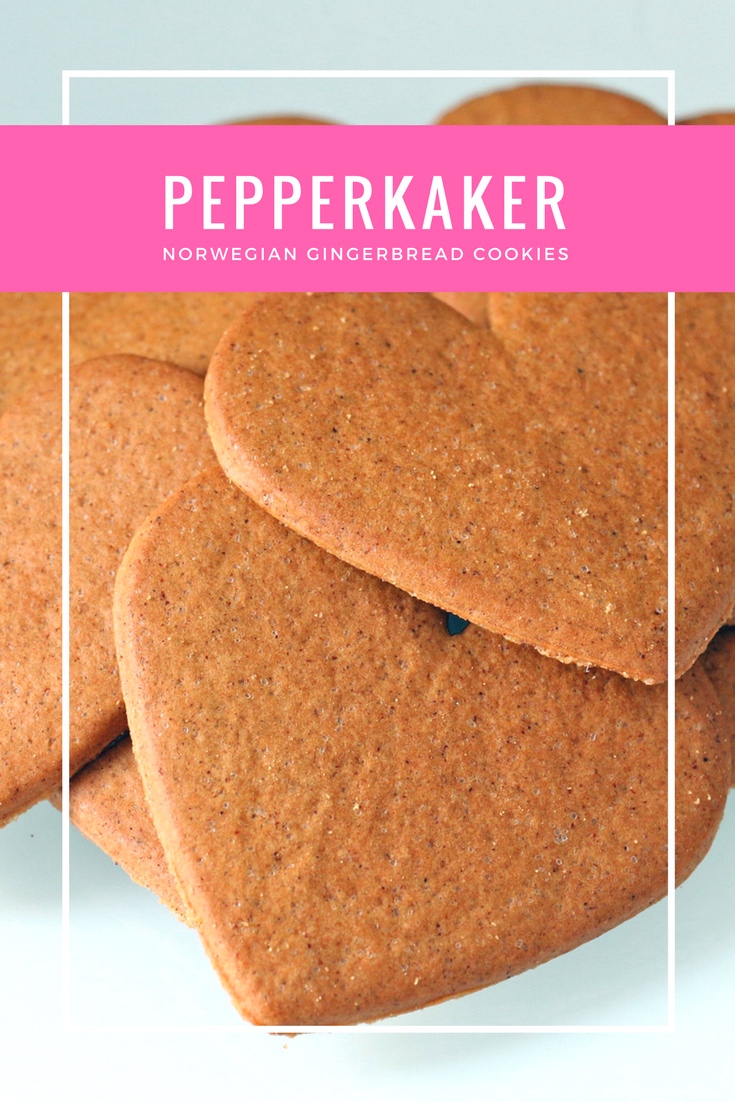 Pepperkaker: Norwegian gingerbread cookies are typically eaten during the Christmas period with tea, coffee or mulled wine.