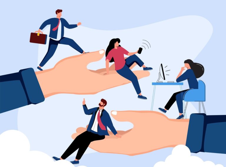 Trade union illustration.