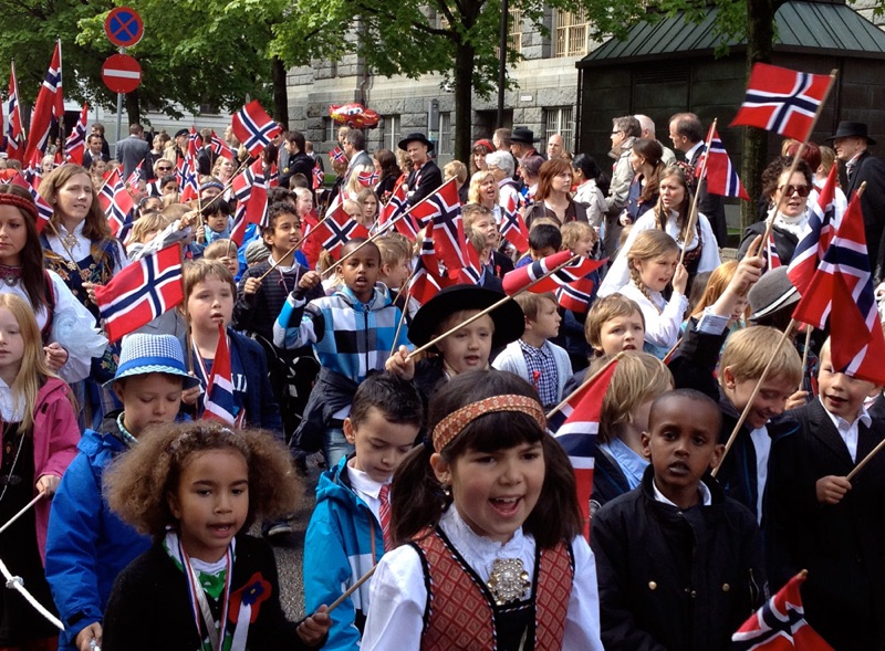 Children on 17 May