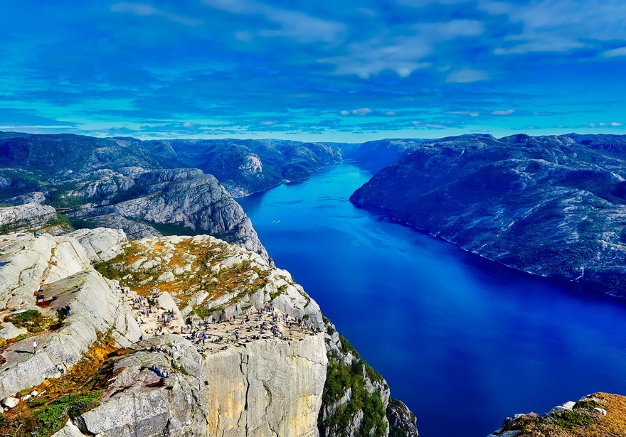 Lysefjord and Pulpit Rock in Norway