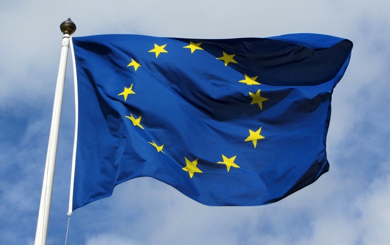 The flag of the EU