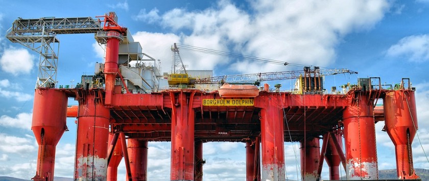 A typical oil rig in Norway