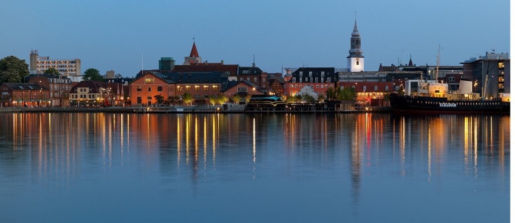 The city of Aalborg, Denmark