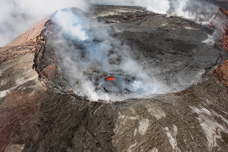 Volcano summit