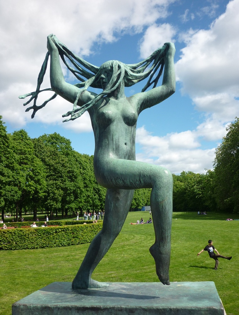 A sculpture in Vigeland Park, Oslo