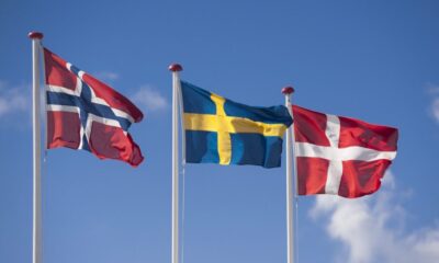 The Scandinavian flags