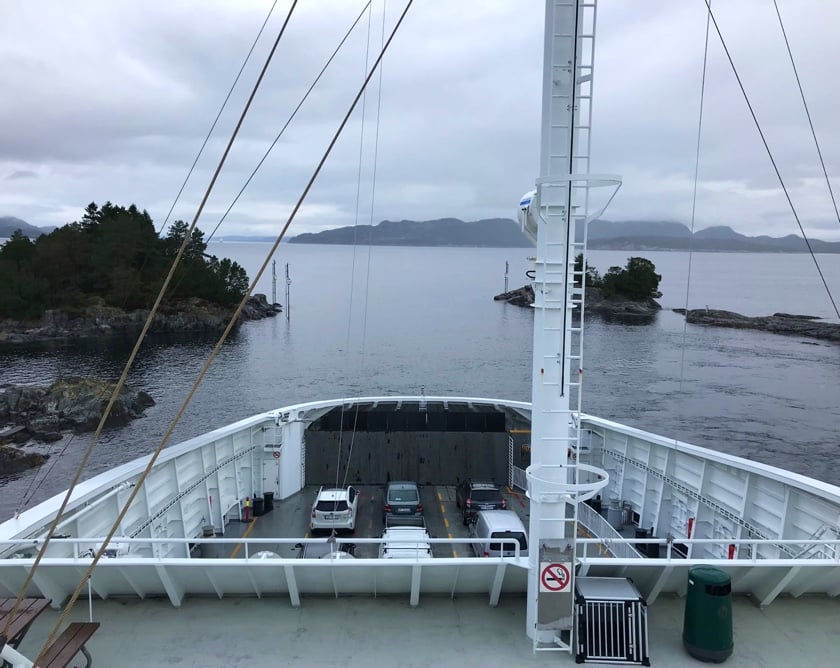 Ferry From Halhjem To Sandvikvåg