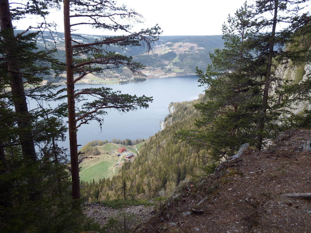 View down to Strondafjorden from Kviteberget.