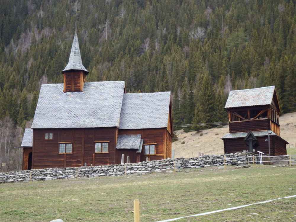 One of the several wooden stave churches near Fagernes.