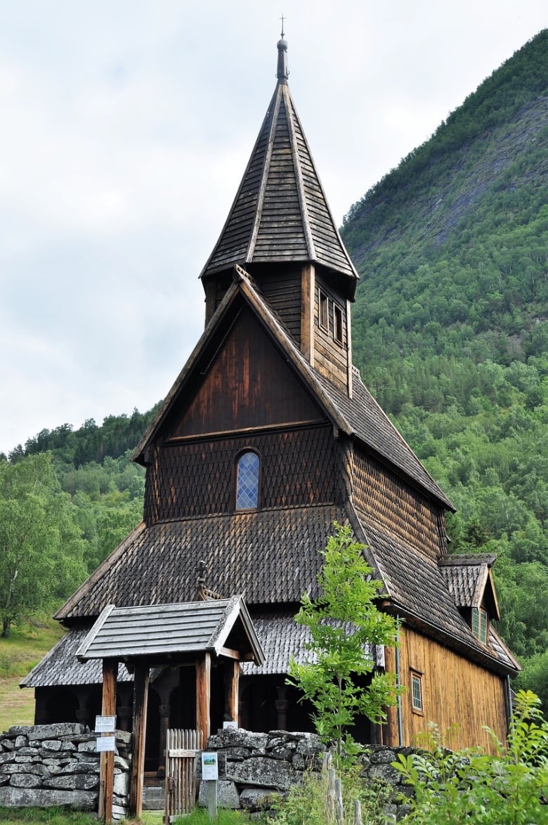 Beautiful Urnes Stave Church in Norway