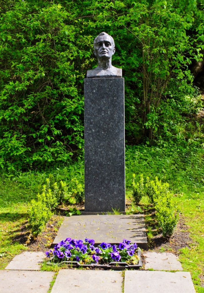 The grave of Edward Munch in Oslo, Norway