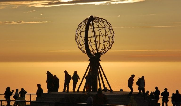 North Cape globe sculpture