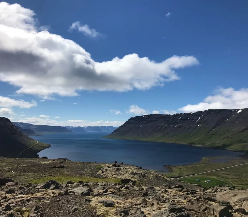Iceland's Arnarfjörður from above