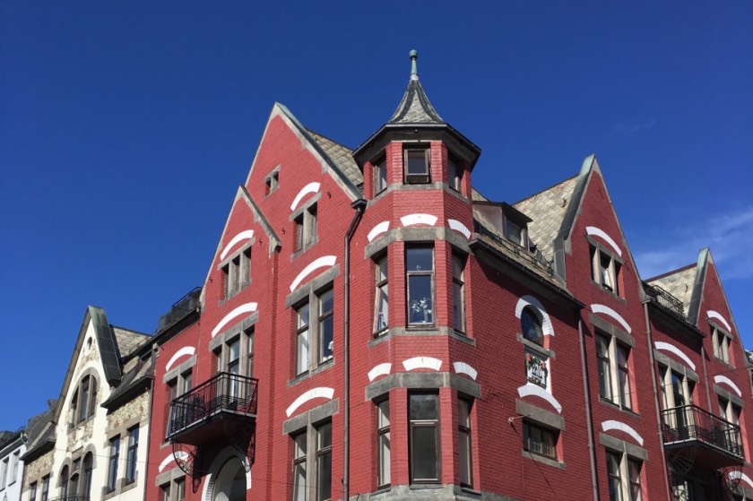 Art nouveau buildings in Ålesund, Norway