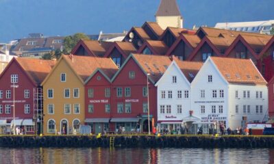 The colourful Bryggen wharf in Bergen, Norway