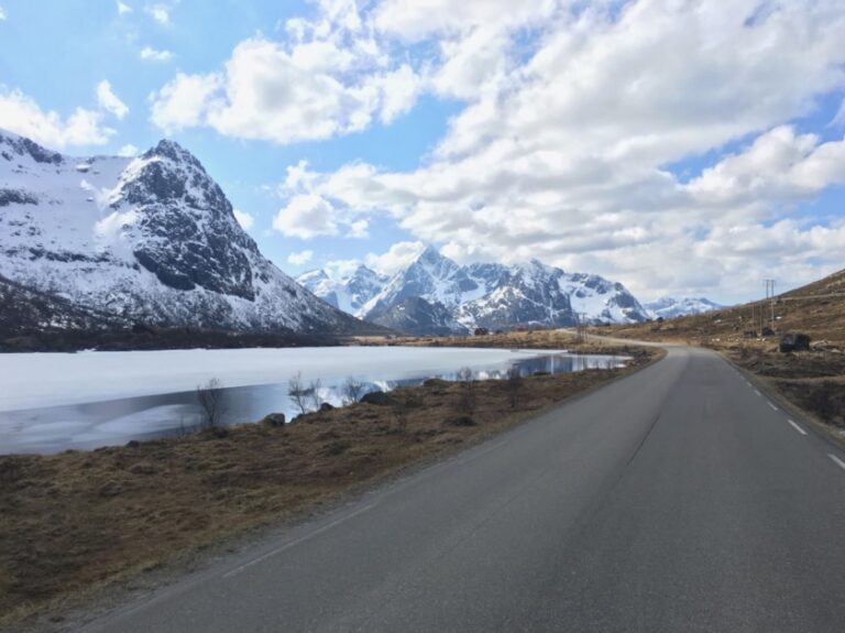 Driving through Lofoten