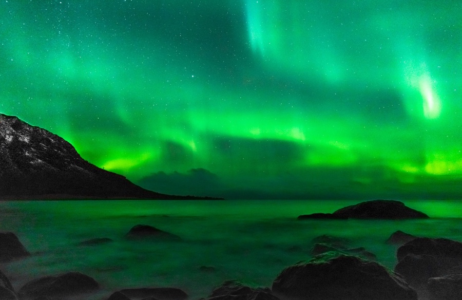 The northern lights in Northern Norway