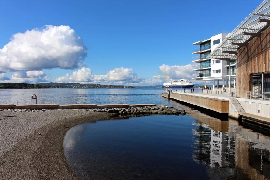 Waterfront at Tjuvholmen in Oslo