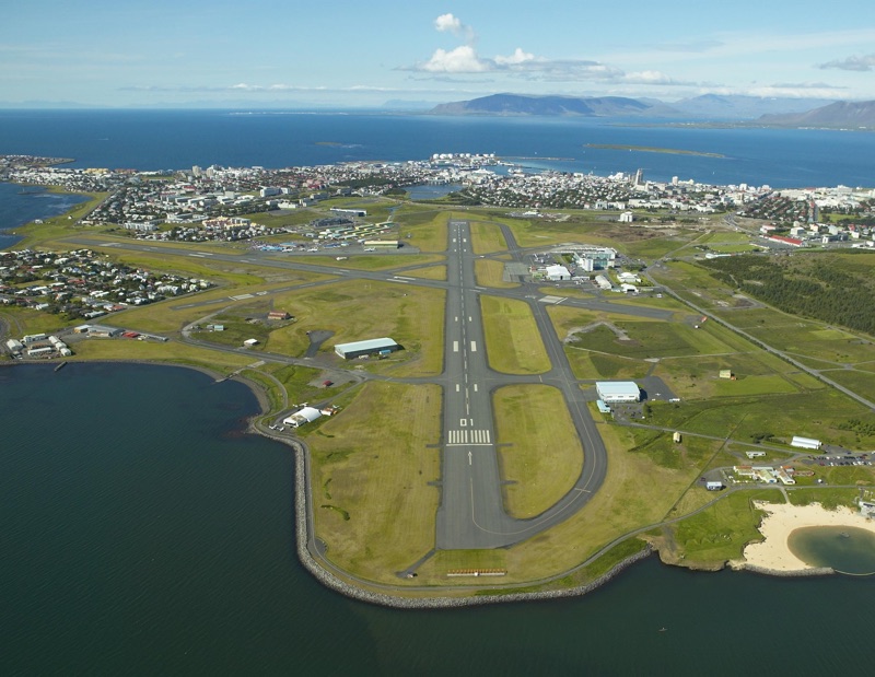 Reykjavik city airport runway