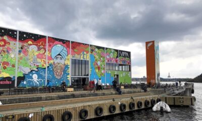 Street food cafe at Vippetangen on the Oslo waterfront.