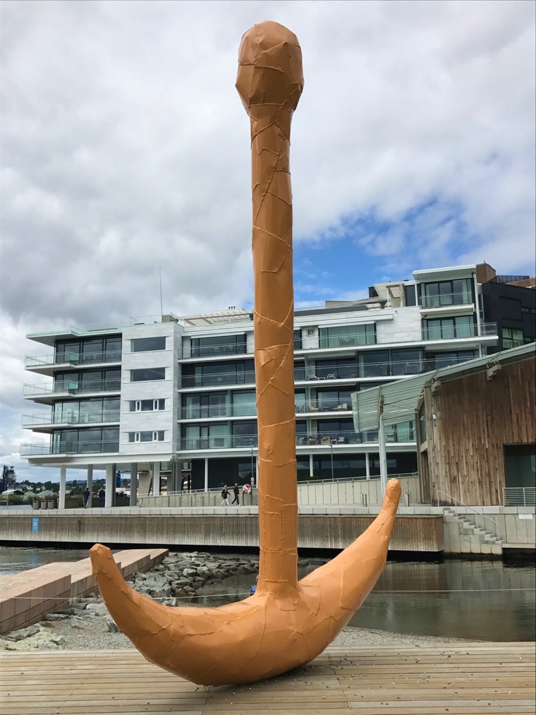 Anchor sculpture in Oslo