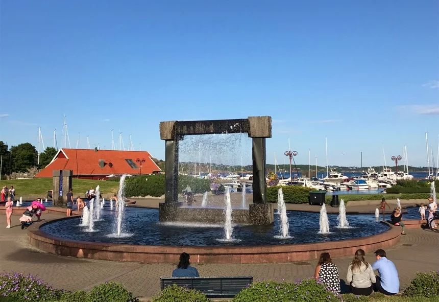 Kristiansand summer city in southern Norway
