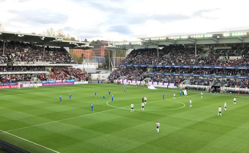 Match at Rosenborg's Lerkendal Stadium in Trondheim