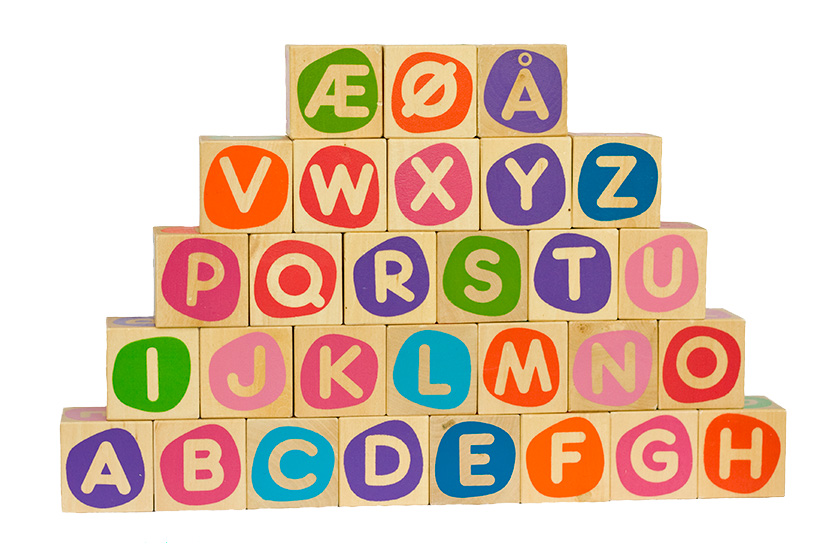 Norwegian alphabet blocks