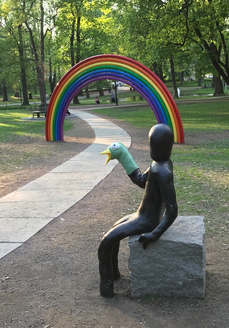 Rainbow at the Royal Palace of Oslo