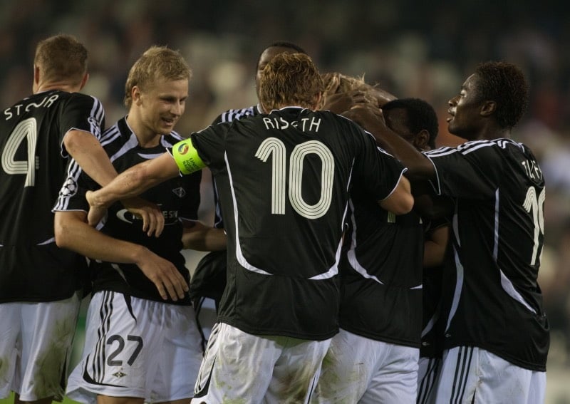 Rosenborg players in action