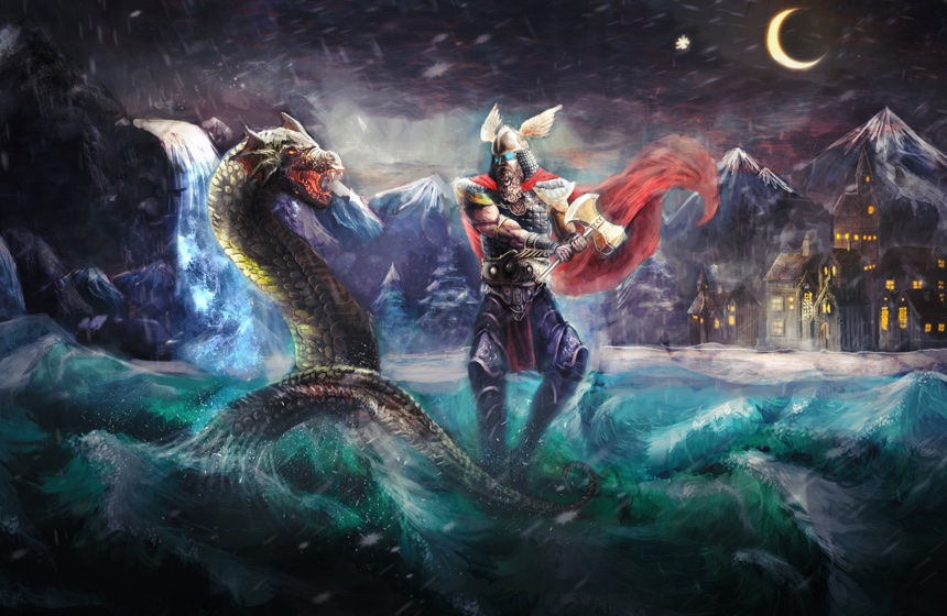 Are There Dragons In Norse Mythology? - Viking Style