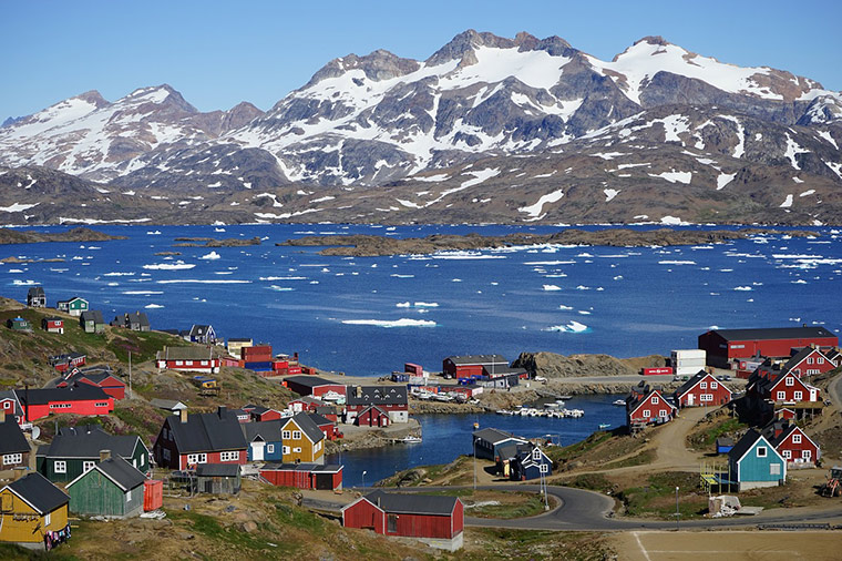 A community on the east coast of Greenland