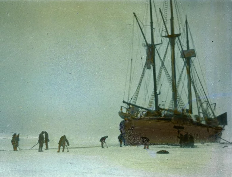 Maud on its Arctic expedition