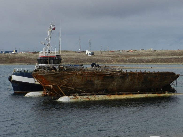 Maud back on the surface in Cambridge Bay