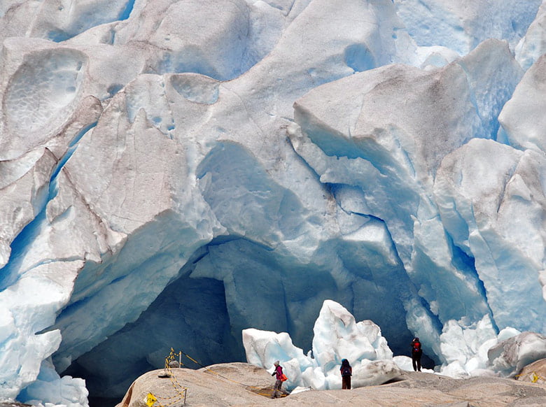 Nigardsbreen glacier cave