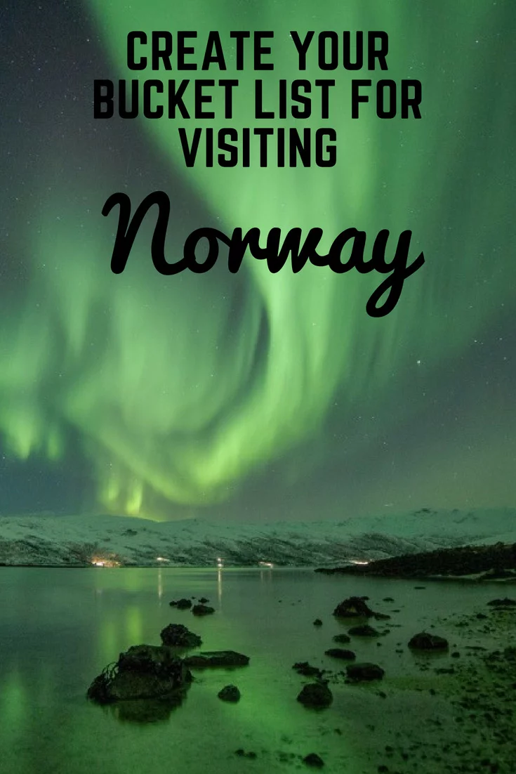 Create your travel bucket list for visiting Norway: From the northern lights to kayaking on a fjord, this list is full of inspiration for your next Scandinavian adventure.