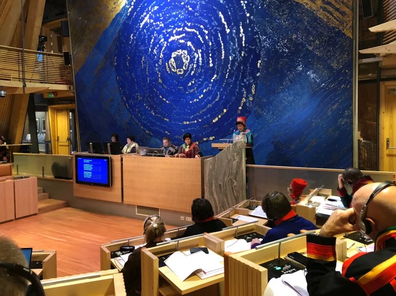 The Sami Parliament in session (Photo: Kenneth Hætta)